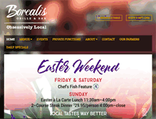 Tablet Screenshot of borealisgrille.ca